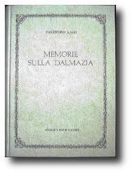 Copertina del libro "Memorie sulla Damazia" di Valentino Lago